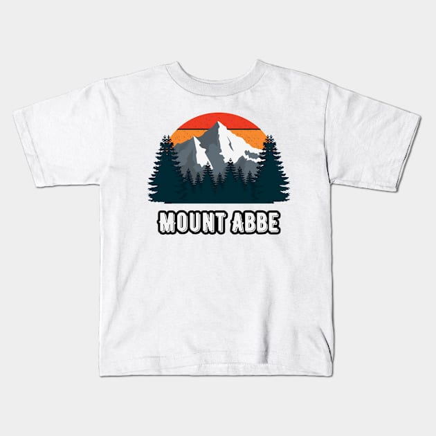 Mount Abbe Kids T-Shirt by Canada Cities